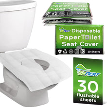 Load image into Gallery viewer, SoNeat Thick Disposable Toilet Seat Covers for Travel - 30 Sheets of XL Covers Disposable Flushable Travel Toilet Seat Cover, Toilet Seat Covers Disposable Kids Adults, Disposable Toilet Seat Cover