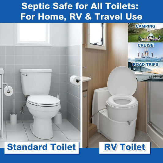 Premium 3-Ply Toilet Paper – 60 Rolls Ultra Soft, Strong, Septic-Safe Commercial Toilet Paper | Super Absorbent Bath Tissue | Ideal for Commercial, Home & RV Use