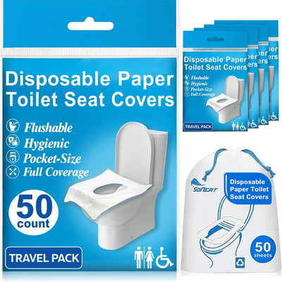 50 Disposable XL Toilet Seat Covers