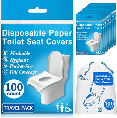 100 Disposable XL Toilet Seat Covers