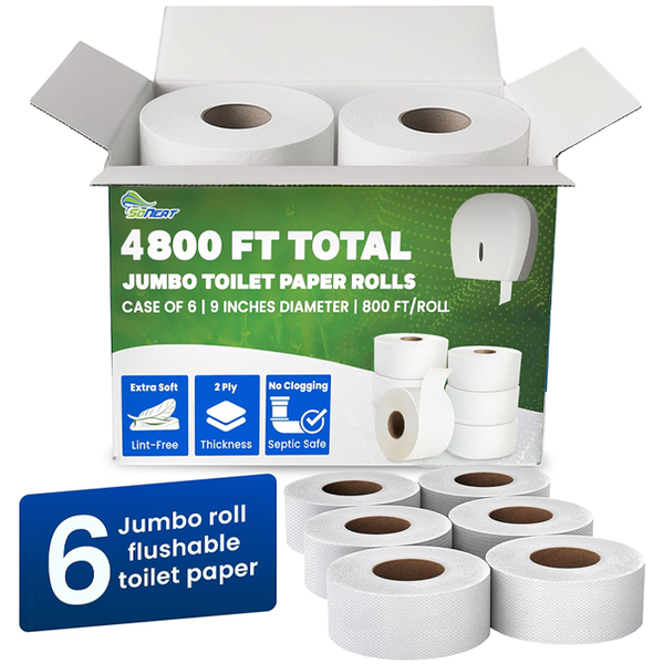 2-Ply Jumbo Rolls - 6 Pack