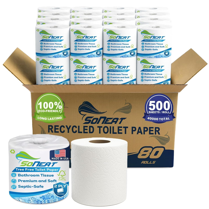 2-Ply Toilet Paper - 80 Rolls