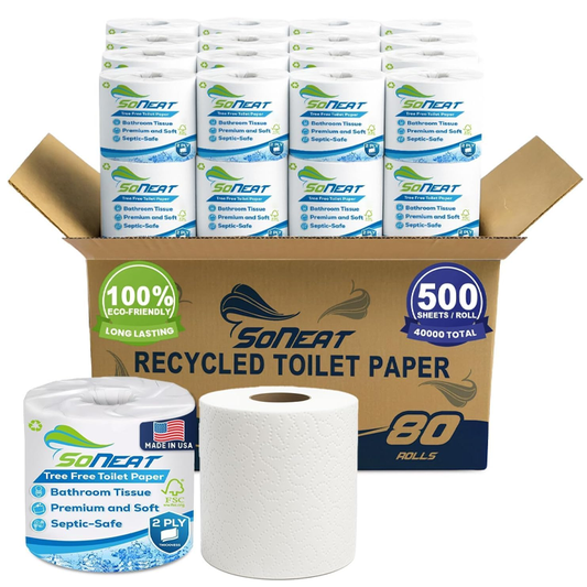 2-Ply Toilet Paper - 80 Rolls