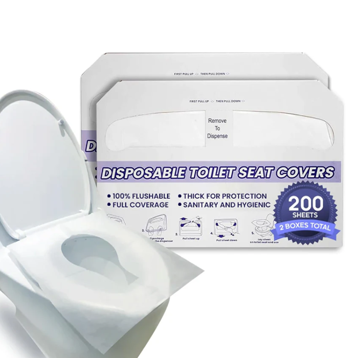 2-Pack Half-Fold Toilet Seat Cover