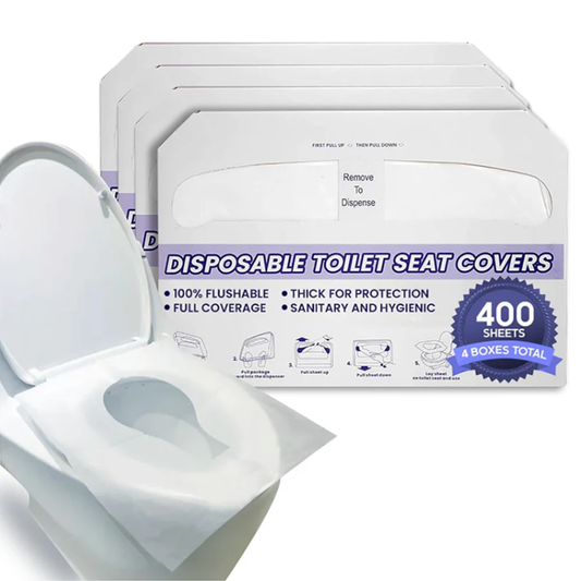 4-Pack Half-Fold Toilet Seat Cover