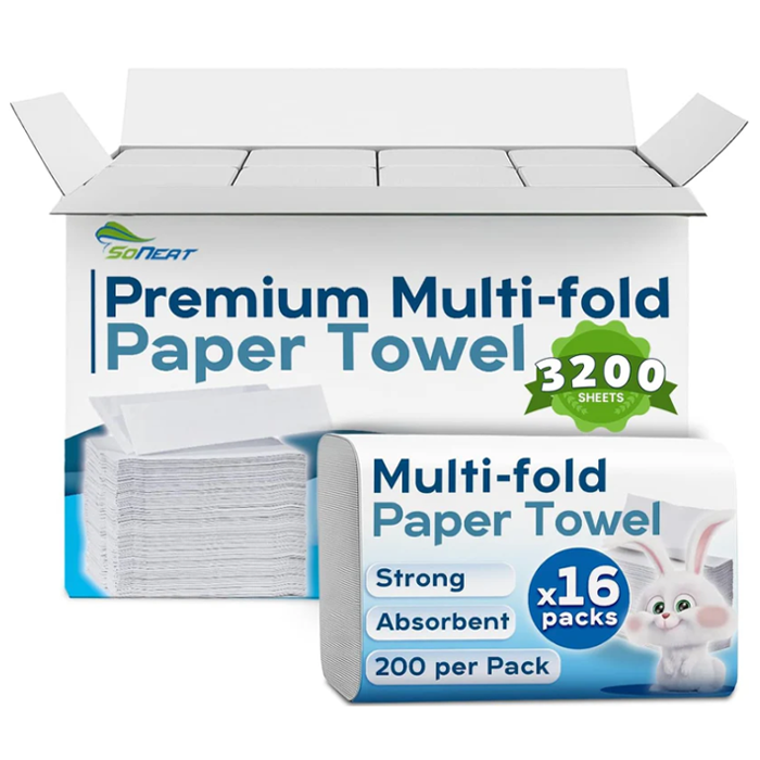 16 Pack - Multifold Paper Towels