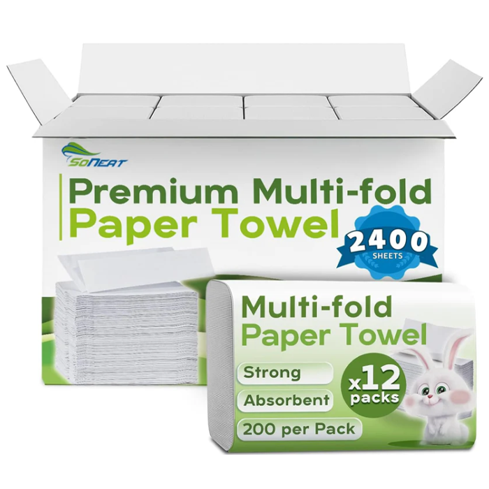 12 Pack - Multifold Paper Towels