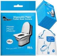 Load image into Gallery viewer, 100 Disposable XL Toilet Seat Covers