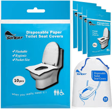 Load image into Gallery viewer, 50 Disposable XL Toilet Seat Covers