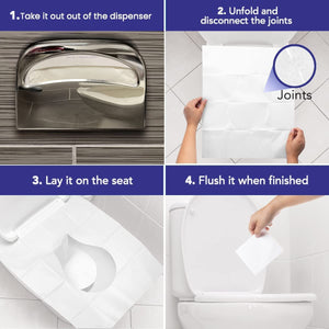 SoNeat Paper Toilet Seat Covers - Disposable Virgin Paper - 4 Packs of –  ShopSoNeat